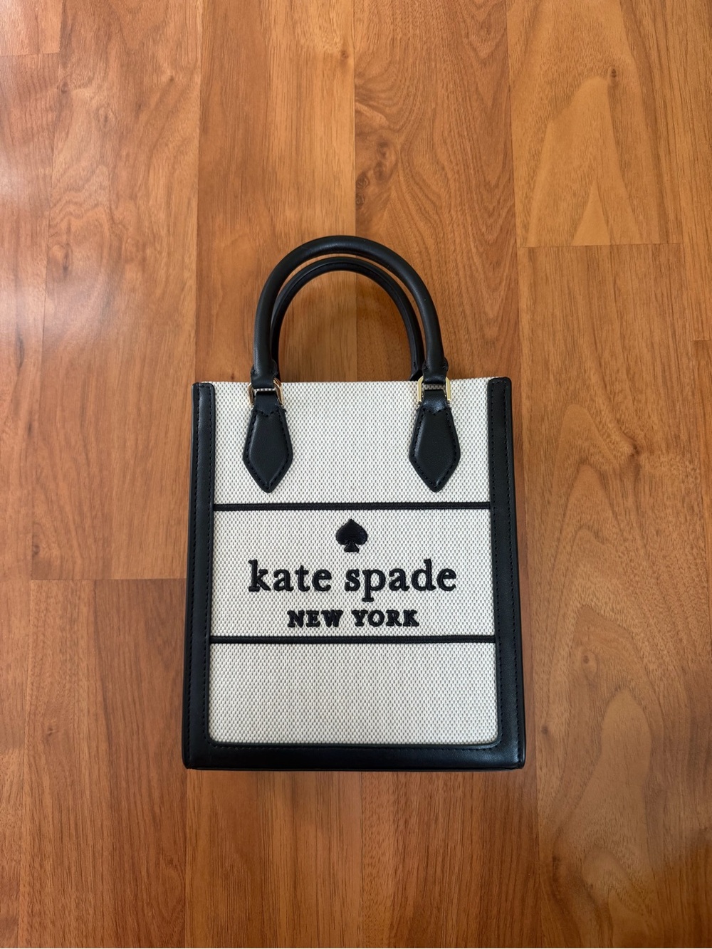 Kate Spade Ellie Canvas Mini Tote/Purse (with crossbody strap) NWT- KK235